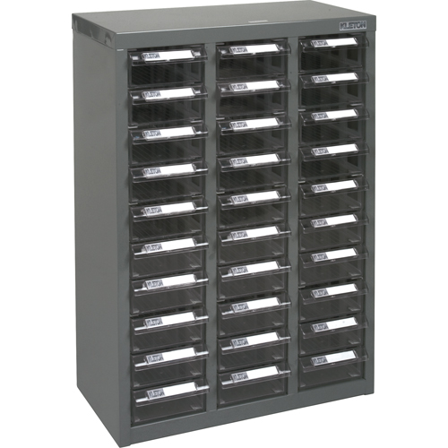 Casiers pour pi&egrave;ces KPC-700, Acier galvanis&eacute;, 30 tiroirs, 17-1/2" x 8-7/10" x 25-3/10", Gris Solutions industrielles ALPHA