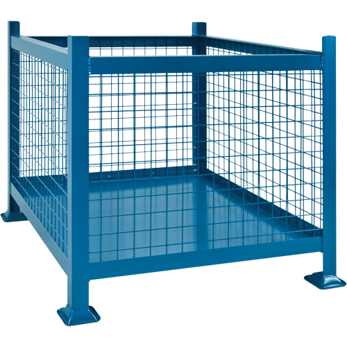 Contenants de vrac empilables, 40,5" la x 48,5" p x 30" h, Capacit&eacute; de 3000 lb Solutions industrielles ALPHA