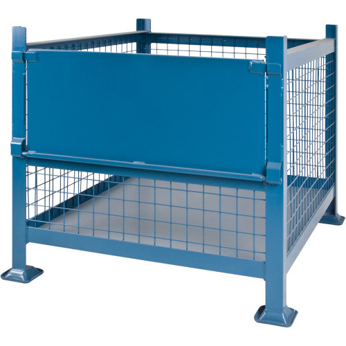 Contenants de vrac empilables, 34,5" la x 40,5" p x 30" h, Capacit&eacute; de 3000 lb Solutions industrielles ALPHA