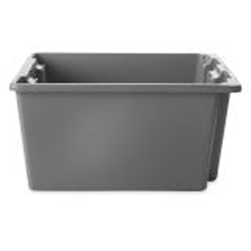 Caisse-palette empilable et emboîtable, 10" x 15,5" x 19,5", Gris Solutions industrielles ALPHA