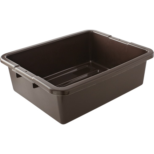 Contenant utilitaire sans compartiments, 7" ha x 21,5" p x 17" lo, Plastique, Brun Solutions industrielles ALPHA