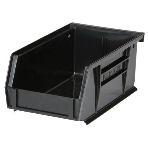 Bac empilable & &agrave; suspendre, 4-1/8" la, 3" h x 7-3/8" p, Noir Solutions industrielles ALPHA
