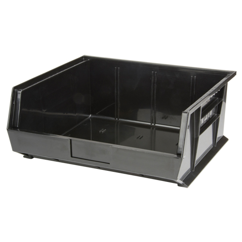 Stack & Hang Bin, 16-1/2" W x 7" H x 14-3/4" D, Black Solutions industrielles ALPHA