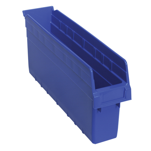 Bacs pour &eacute;tag&egrave;re Store-Max, 4-3/8" la x 8" H x 17-7/8" p, Bleu, Capacit&eacute; 56 lb Solutions industrielles ALPHA