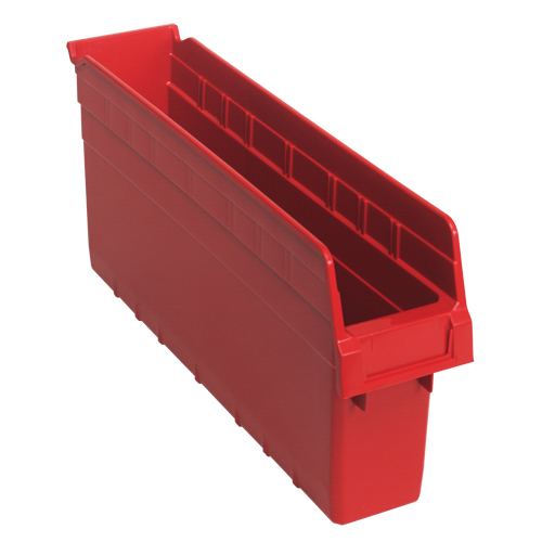 Bacs pour &eacute;tag&egrave;re Store-Max, 4-3/8" la x 8" H x 17-7/8" p, Rouge, Capacit&eacute; 56 lb Solutions industrielles ALPHA