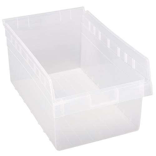 Bacs pour &eacute;tag&egrave;re Store-Max, 11-1/8" la x 8" H x 17-7/8" p, Transparent, Capacit&eacute; 56 lb Solutions industrielles ALPHA
