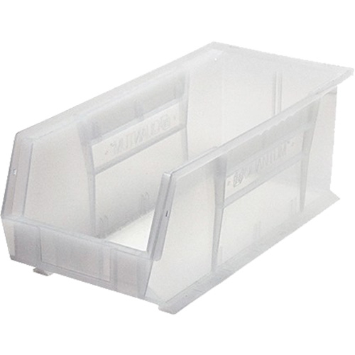 Ultra Stack & Hang Bin, 8-1/4" W x 7" H x 18" D, Clear Solutions industrielles ALPHA