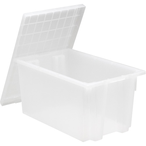 Contenant robuste Stack & Nest, 15" x 19,5" x 29,5", Transparent Solutions industrielles ALPHA