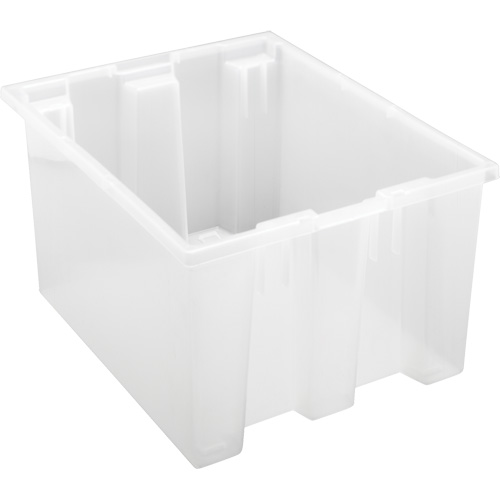 Contenant robuste Stack & Nest, 10" x 15,5" x 19,5", Transparent Solutions industrielles ALPHA