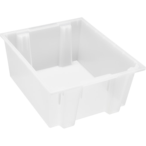 Contenant robuste Stack & Nest, 10" x 19,5" x 23,5", Transparent Solutions industrielles ALPHA