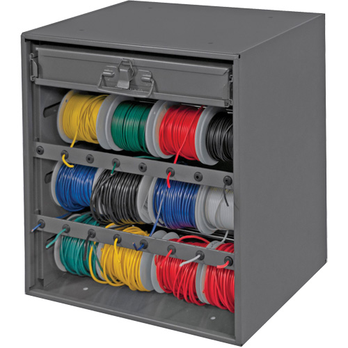 Wire and Terminal Storage Cabinet, Steel, 1 Drawers, 15-9/16" x 11-7/8" x 16-3/8", Grey Solutions industrielles ALPHA