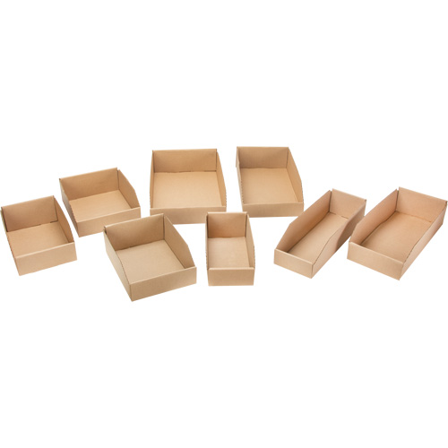 Deep Corrugated Parts Bins, 7-5/8" W x 11-5/16" D x 4-1/2" H, Beige Solutions industrielles ALPHA