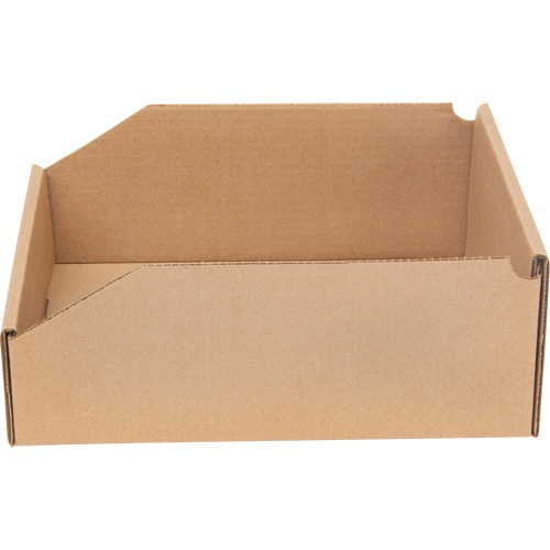 Boîtes profondes en carton ondul&eacute;, 11-3/4" la x 11-1/4" p x 4-1/2" h, Beige Solutions industrielles ALPHA