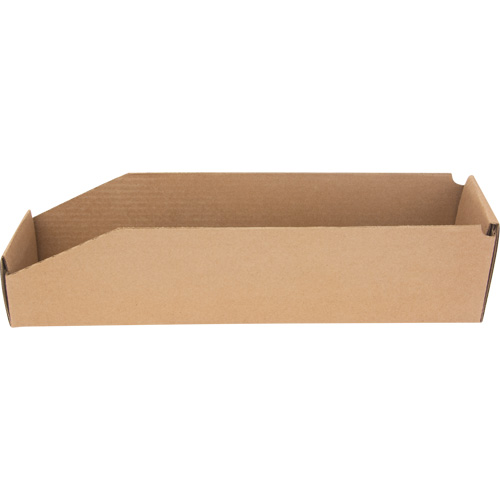 Deep Corrugated Parts Bins, 3-3/4" W x 17-1/4" D x 4-1/2" H, Beige Solutions industrielles ALPHA