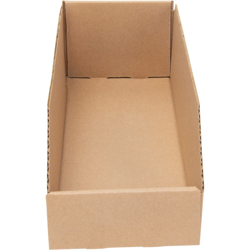 Boîtes profondes en carton ondul&eacute;, 5-3/4" la x 17-1/4" p x 4-1/2" h, Beige Solutions industrielles ALPHA