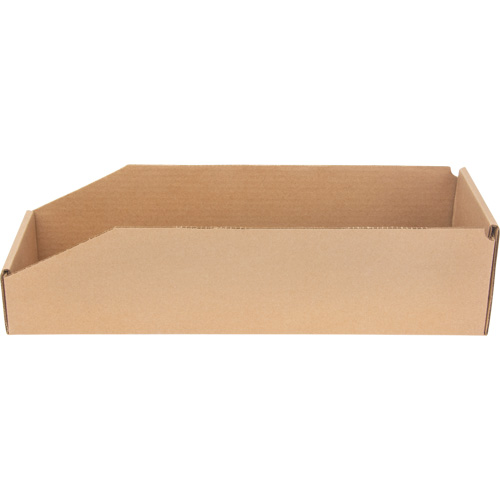Boîtes profondes en carton ondul&eacute;, 5-3/4" la x 17-1/4" p x 4-1/2" h, Beige Solutions industrielles ALPHA