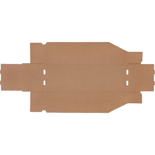 Boîtes profondes en carton ondul&eacute;, 5-3/4" la x 17-1/4" p x 4-1/2" h, Beige Solutions industrielles ALPHA