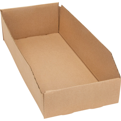 Boîtes profondes en carton ondul&eacute;, 7-3/4" la x 17-1/4" p x 4-1/2" h, Beige Solutions industrielles ALPHA