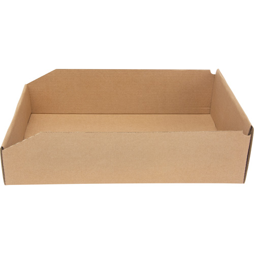 Boîtes profondes en carton ondul&eacute;, 11-3/4" la x 17-1/4" p x 4-1/2" h, Beige Solutions industrielles ALPHA