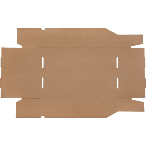 Boîtes profondes en carton ondul&eacute;, 11-3/4" la x 17-1/4" p x 4-1/2" h, Beige Solutions industrielles ALPHA