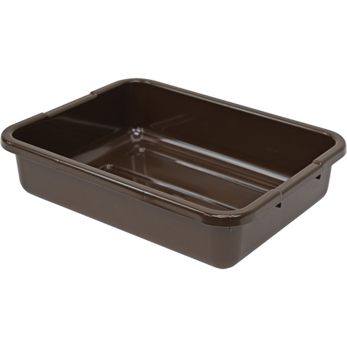 Bac d'entreposage tout usage &agrave; fond rainur&eacute;, 5" ha x 15" p x 21" lo, Plastique, Brun Solutions industrielles ALPHA