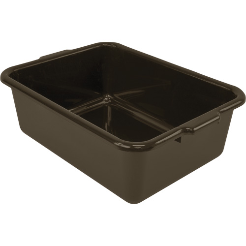 Bac d'entreposage tout usage &agrave; fond plat, 7" ha x 15" p x 21" lo, Plastique, Brun Solutions industrielles ALPHA