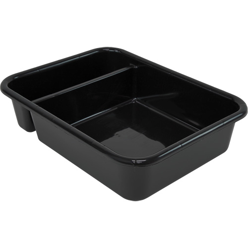 Bac d'entreposage tout usage &agrave; compartiment, 7" ha x 15" p x 20" lo, Plastique, Noir Solutions industrielles ALPHA