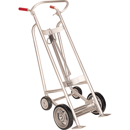 Diables pour baril avec frein manuel, Fabriqu&eacute; en Aluminium, 25 - 55 gal. US (20 - 45 gal. imp.) Solutions industrielles ALPHA