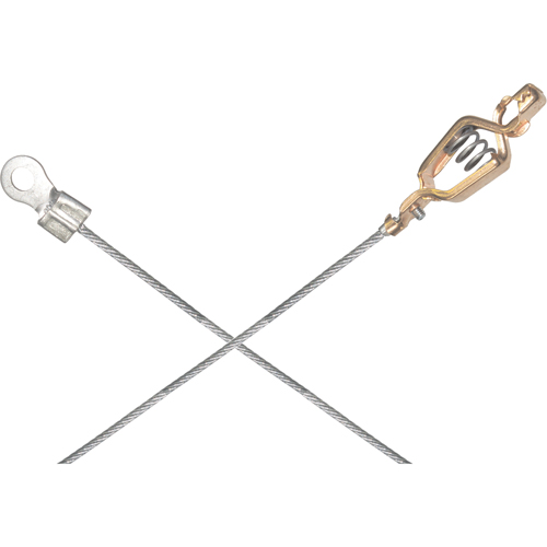 Assemblages l&eacute;gers de c&acirc;bles de masse et de mise &agrave; la terre - Pinces crocodile & raccordements a/borne d'extr&eacute;mit&eacute; de 1/4" Solutions industrielles ALPHA