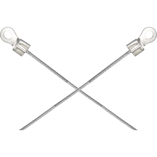 Light-Duty Bonding & Grounding Wire Assemblies - Two 1/4" Terminal Connectors Solutions industrielles ALPHA