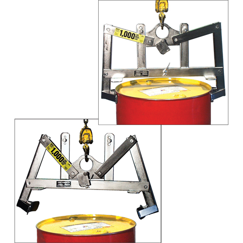 Leveurs de baril verticaux automatiques, 55 gal. US (45 gal. imp.), Cap. 1000 lb/454 kg Solutions industrielles ALPHA