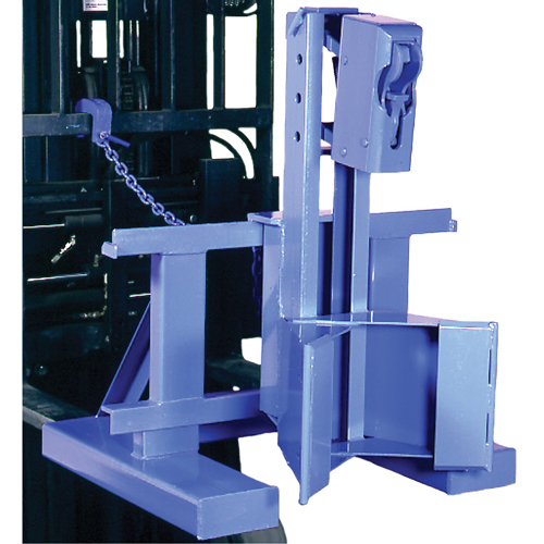 Manipulateur de barils MORSPEED 1500 pour chariot &eacute;l&eacute;vateur, Pour 55 gal. US (45 gal. imp.) Solutions industrielles ALPHA