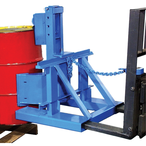 Manipulateur de barils MORSPEED 1500 pour chariot &eacute;l&eacute;vateur, Pour 55 gal. US (45 gal. imp.) Solutions industrielles ALPHA