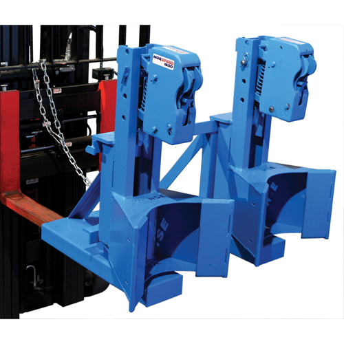 Manipulateur de barils MORSPEED 1500 pour chariot &eacute;l&eacute;vateur, Pour 55 gal. US (45 gal. imp.) Solutions industrielles ALPHA