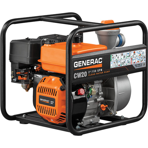 Pompe &agrave; eau propre, 158 gal./min, 208 cc, 4 cycles OHV Solutions industrielles ALPHA