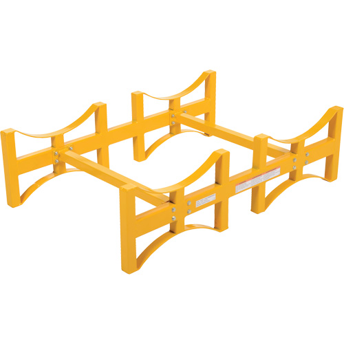 Steel Stackable Drum Rack, 2 Drums, 1600 lbs. Capacity, 45-1/2" W x 29-7/8" D x 12-3/4" H Solutions industrielles ALPHA