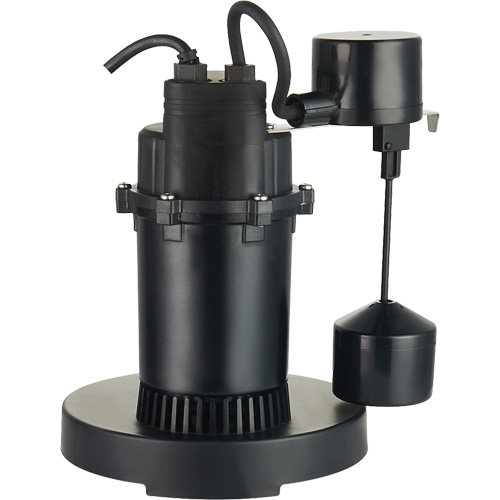 Pompe de puisard submersible thermoplastique, 2560 gal./h, 115 V, 4,6 A, 1/3 CV Solutions industrielles ALPHA