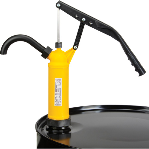 Pompe &agrave; baril de type levier, Polypropyl&egrave;ne, 14 oz/course, Pour barils de 5-55 gal. Solutions industrielles ALPHA