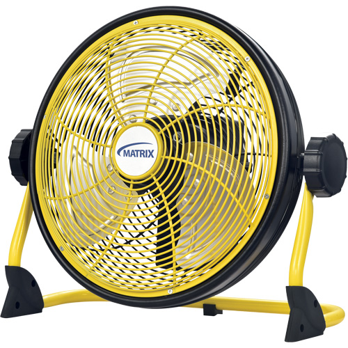 Ventilateur d'int&eacute;rieur/ext&eacute;rieur rechargeable avec port USB, Commercial, Variable vitesses, Diam&egrave;tre de 12" Solutions industrielles ALPHA