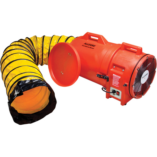 Souffleur avec contenant & conduite ALLEGRO INDUSTRIES, 1 CV, 1842 pi³/min Solutions industrielles ALPHA