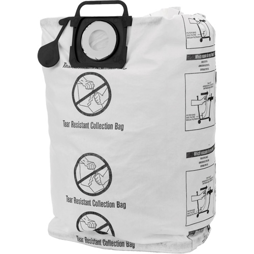 Sacs pour aspirateur r&eacute;sistant &agrave; la d&eacute;chirure pour la collecte de d&eacute;bris secs, 12 - 20 gal. US Solutions industrielles ALPHA