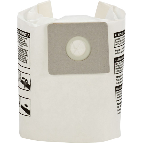 Sacs filtrants pour d&eacute;bris secs jetables de type B, 2 - 2,5 gal. US Solutions industrielles ALPHA