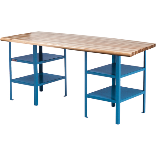 Extra Heavy-Duty Pedestal Workbench, 2500 lbs. Cap., 120" W x 30" D, 34" H Solutions industrielles ALPHA