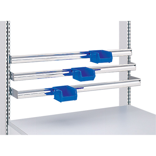 Postes de travail modulaires ergonomiques - Rails pour bacs &agrave; pi&egrave;ces de service l&eacute;ger Solutions industrielles ALPHA