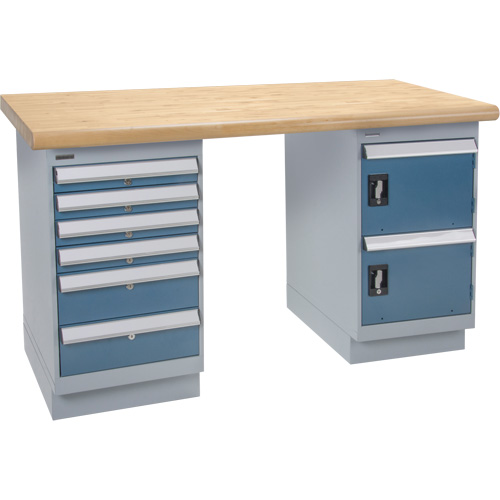 Heavy-Duty Workbench, Door & Drawers, 1500 lbs. Cap., 72" W x 30" D, 34" H Solutions industrielles ALPHA
