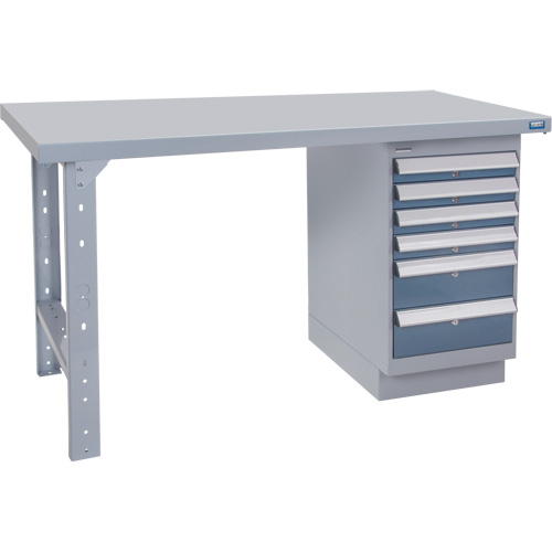 Pre-Designed Workbench, 60" W x 36" D x 34" H, 2500 lbs. Capacity Solutions industrielles ALPHA