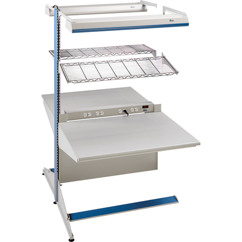 Arlink Preconfigured Workstation, 36" W x 56" D x 84" H, Double Sided Add-On Solutions industrielles ALPHA
