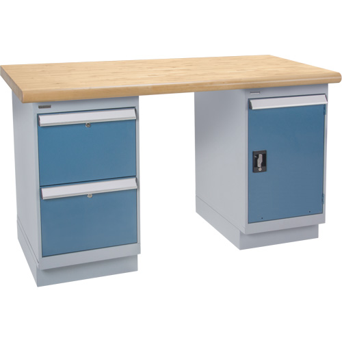 Heavy-Duty Workbench, Door & Drawers, 1500 lbs. Cap., 60" W x 36" D, 34" H Solutions industrielles ALPHA