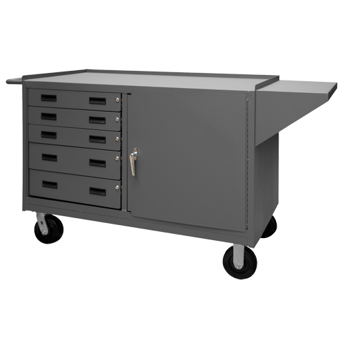 Mobile Workbench Cabinet, Steel Surface Solutions industrielles ALPHA