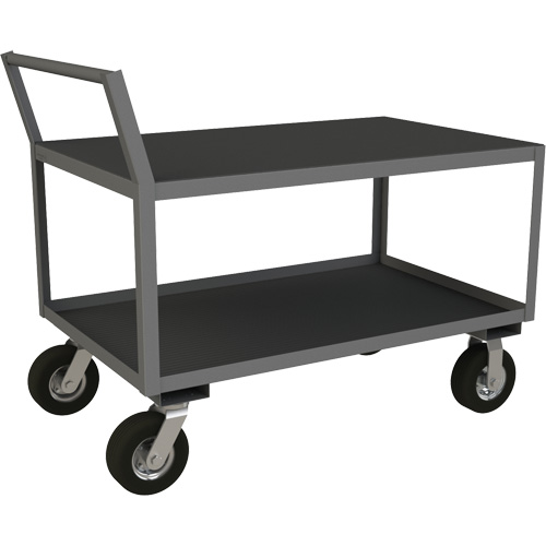 Low Profile Instrument Cart, 2 Tiers, 24-1/4" W x 51" D x 40-15/16" H, 1200 lbs. Cap. Solutions industrielles ALPHA